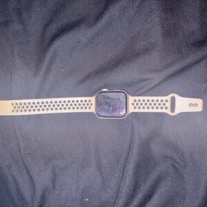 Apple Smartwatch with Tan Band